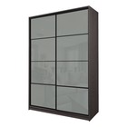 Шкаф-купе 2-х дверный Max 22, 1600×600×2300 мм, цвет ясень анкор тёмный / стекло светло-серое - Фото 1