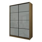 Шкаф-купе Max-МШ-23-6-16-22, 1600×600×2300 мм, дуб крафт золотой / стекло светло-серое - Фото 1