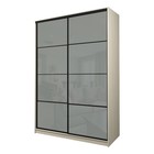 Шкаф-купе Max-МШ-23-6-16-22, 1600×600×2300 мм, цвет дуб молочный / стекло светло-серое - Фото 1