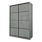 Шкаф-купе Max-МШ-23-6-16-22, 1600×600×2300 мм, цвет серый шагрень / стекло светло-серое - Фото 1