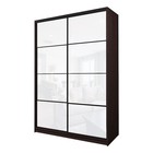 Шкаф-купе Max-МШ-23-6-16-22, 1600×600×2300 мм, цвет венге / стекло белое - Фото 1