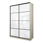 Шкаф-купе Max-МШ-23-6-16-22, 1600×600×2300 мм, цвет дуб молочный / стекло белое - Фото 1