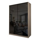 Шкаф-купе Max-МШ-23-6-18-22, 1800×600×2300 мм, цвет дуб сонома / стекло чёрное - Фото 1