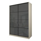 Шкаф-купе Max-МШ-23-6-18-22, 1800×600×2300 мм, цвет дуб молочный / стекло тёмно-серое - Фото 1