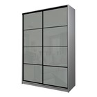 Шкаф-купе Max-МШ-23-6-18-22, 1800×600×2300 мм, ясень анкор светлый / стекло светло-серое - Фото 1