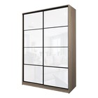 Шкаф-купе Max-МШ-23-6-18-22, 1800×600×2300 мм, цвет дуб сонома / стекло белое - Фото 1