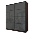 Шкаф-купе Max-МШ-23-6-20/2-22, 2000×600×2300 мм, цвет венге / стекло тёмно-серое - Фото 1