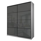 Шкаф-купе Max-МШ-23-6-20/2-22, 2000×600×2300 мм, ясень анкор светлый / стекло тёмно-серое - Фото 1