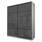 Шкаф-купе Max-МШ-23-6-20/2-22, 2000×600×2300 мм, дуб крафт белый / стекло тёмно-серое - Фото 1