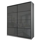 Шкаф-купе Max-МШ-23-6-20/2-22, 2000×600×2300 мм, цвет серый шагрень / стекло тёмно-серое - Фото 1