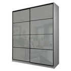 Шкаф-купе Max-МШ-23-6-20/2-22, 2000×600×2300 мм, ясень анкор светлый/стекло светло-серое - Фото 1