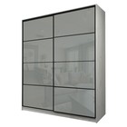 Шкаф-купе Max-МШ-23-6-20/2-22, 2000×600×2300 мм, дуб крафт белый / стекло светло-серое - Фото 1