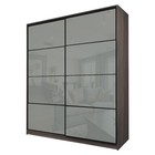 Шкаф-купе 2-х дверный Max 2/22, 2200×600×2300 мм, цвет ясень шимо тёмный / стекло светло-серое - Фото 1