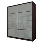 Шкаф-купе Max-МШ-23-6-22/2-22, 2200×600×2300 мм, цвет венге / стекло светло-серое - Фото 1