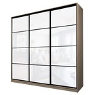 Шкаф-купе Max-МШ-23-6-24-222, 2400×600×2300 мм, цвет дуб сонома / стекло белое - Фото 1