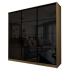 Шкаф-купе Max-МШ-23-6-24/2-222, 2400×600×2300 мм, цвет дуб крафт золотой / стекло чёрное - Фото 1