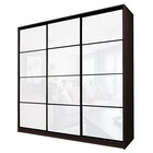 Шкаф-купе Max-МШ-23-6-24/2-222, 2400×600×2300 мм, цвет венге / стекло белое - Фото 1