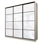 Шкаф-купе Max-МШ-23-6-24/2-222, 2400×600×2300 мм, цвет дуб молочный / стекло белое - Фото 1