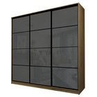 Шкаф-купе Max-МШ-23-6-27-222, 2666×600×2300 мм, дуб крафт золотой / стекло тёмно-серое - Фото 1