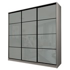 Шкаф-купе Max-МШ-23-6-27-222, 2666×600×2300 мм, ясень шимо светлый / стекло светло-серое - Фото 1