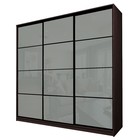 Шкаф-купе Max-МШ-23-6-27/2-222, 2666×600×2300 мм, цвет венге / стекло светло-серое - Фото 1