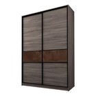 Шкаф-купе 2-х дверный Max 99, 1600×600×2300 мм, цвет ясень шимо тёмный / стекло шоколад - Фото 1