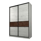 Шкаф-купе Max-МШ-23-6-16-99, 1600×600×2300 мм, цвет дуб крафт белый / стекло шоколад - Фото 1