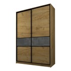 Шкаф-купе Max-МШ-23-6-16-99, 1600×600×2300 мм, дуб крафт золотой / стекло тёмно-серое - Фото 1