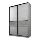 Шкаф-купе Max-МШ-23-6-16-99, 1600×600×2300 мм, ясень анкор светлый / стекло светло-серое - Фото 1