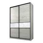 Шкаф-купе Max-МШ-23-6-16-99, 1600×600×2300 мм, цвет дуб крафт белый / стекло белое - Фото 1