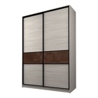 Шкаф-купе Max-МШ-23-6-18-99, 1800×600×2300 мм, цвет ясень шимо светлый / стекло шоколад - Фото 1