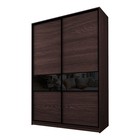 Шкаф-купе Max-МШ-23-6-18-99, 1800×600×2300 мм, цвет венге / стекло чёрное - Фото 1