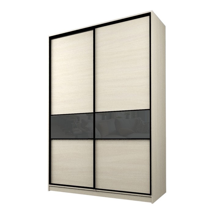 Шкаф-купе Max-МШ-23-6-18-99, 1800×600×2300 мм, цвет дуб молочный / стекло тёмно-серое - Фото 1