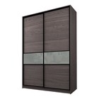 Шкаф-купе 2-х дверный Max 99, 1800×600×2300 мм, цвет ясень анкор тёмный / стекло светло-серое - Фото 1