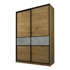 Шкаф-купе Max-МШ-23-6-18-99, 1800×600×2300 мм, дуб крафт золотой / стекло светло-серое - Фото 1