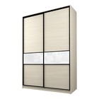 Шкаф-купе Max-МШ-23-6-18-99, 1800×600×2300 мм, цвет дуб молочный / стекло белое - Фото 1