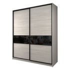 Шкаф-купе Max-МШ-23-6-20/2-99, 2000×600×2300 мм, цвет ясень шимо светлый / стекло чёрное - Фото 1