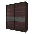 Шкаф-купе Max-МШ-23-6-20/2-99, 2000×600×2300 мм, цвет венге / стекло тёмно-серое - Фото 1