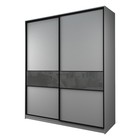 Шкаф-купе Max-МШ-23-6-20/2-99, 2000×600×2300 мм, цвет серый шагрень / стекло тёмно-серое - фото 13521835