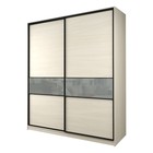 Шкаф-купе Max-МШ-23-6-20/2-99, 2000×600×2300 мм, цвет дуб молочный / стекло светло-серое - Фото 1