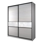 Шкаф-купе Max-МШ-23-6-20/2-99, 2000×600×2300 мм, цвет ясень анкор светлый / стекло белое - Фото 1