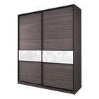 Шкаф-купе 2-х дверный Max 2/99, 2000×600×2300 мм, цвет ясень анкор тёмный / стекло белое - Фото 1