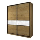 Шкаф-купе Max-МШ-23-6-20/2-99, 2000×600×2300 мм, цвет дуб крафт золотой / стекло белое - Фото 1