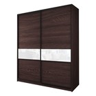 Шкаф-купе Max-МШ-23-6-22/2-99, 2200×600×2300 мм, цвет венге / стекло белое - Фото 1