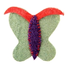 Игрушка из люфы "Бабочка", 8,5 см, микс цветов - Фото 1