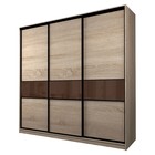 Шкаф-купе Max-МШ-23-6-24-999, 2400×600×2300 мм, цвет дуб сонома / стекло шоколад - Фото 1