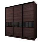 Шкаф-купе Max-МШ-23-6-24-999, 2400×600×2300 мм, цвет венге / стекло чёрное - Фото 1
