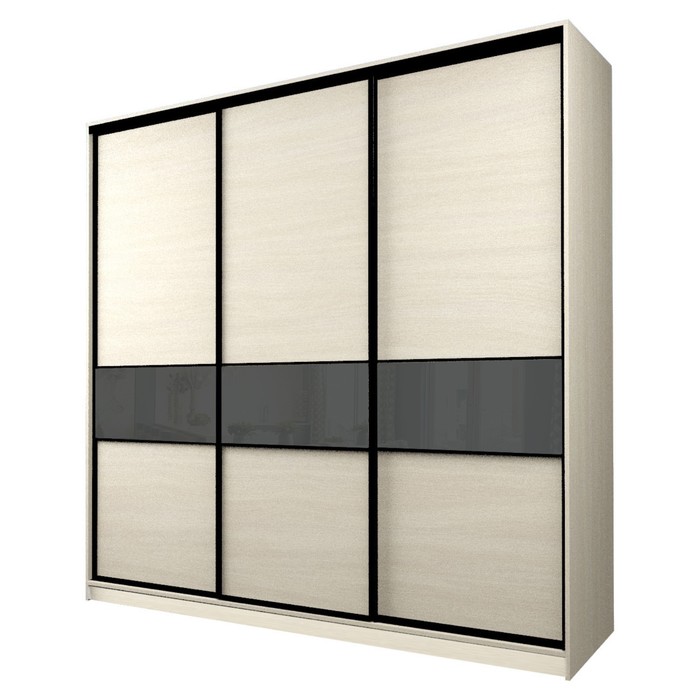 Шкаф-купе Max-МШ-23-6-24-999, 2400×600×2300 мм, цвет дуб молочный / стекло тёмно-серое - Фото 1