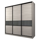 Шкаф-купе Max-МШ-23-6-24/2-999, 2400×600×2300 мм, ясень шимо светлый / стекло тёмно-серое - Фото 1