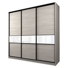 Шкаф-купе Max-МШ-23-6-24/2-999, 2400×600×2300 мм, цвет ясень шимо светлый / стекло белое - Фото 1